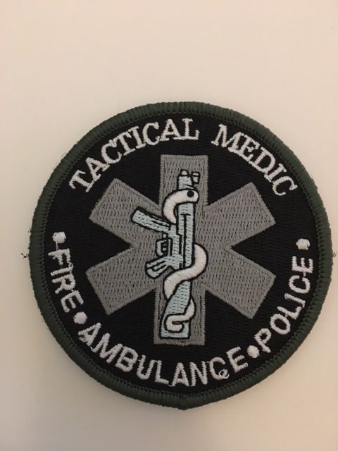 TACTICAL MEDIC EMBROIDERED PATCH 